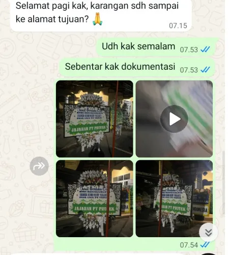 Pengiriman Papan Bunga Selamat